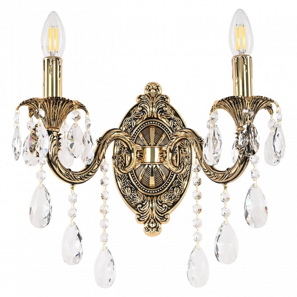 Изображение товара Bohemia AL7901B10/2/175 B GB — стильная настенная бронзово-черная люстра с подвесками