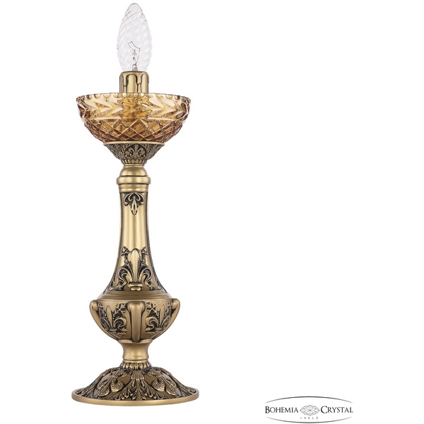 

Настольная лампа Bohemia AL7901 AL79100L/12 AGB P Amber/M-1F, Янтарный, AL7901 AL79100L/12 AGB P Amber/M-1F
