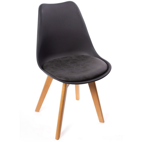 

Стул Bon чёрный Bradex Home Eames FR 0024, Черный, Eames Bon FR 0024
