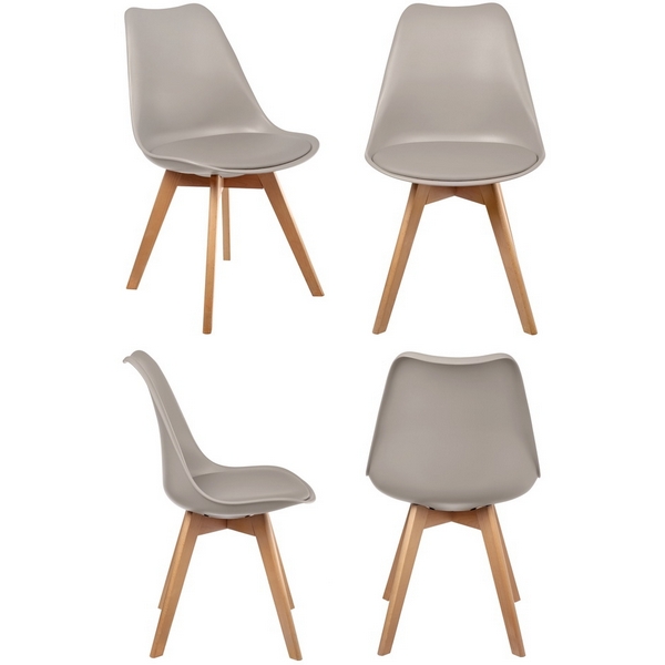 

Комплект из 4-х стульев Bon латте Bradex Home Eames FR 0216K, Серый, Eames Bon FR 0216K