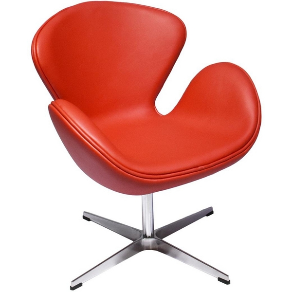 

Кресло красный Bradex Home Swan Chair FR 0483, Swan Chair FR 0483