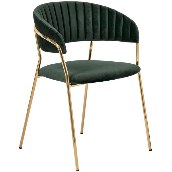

Стул зеленый с золотыми ножками Bradex Home Turin FR 0558, Turin FR 0558