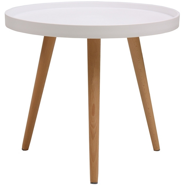 Кофейный столик Aurora диам.50x 44.5см, белый (Bradex Home)
