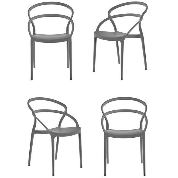 

Комплект из 4-х стульев серый Bradex Home Margo FR 0450K, Margo FR 0450K