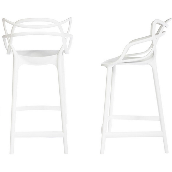 Комплект из 2-х стульев полубарных белый Bradex Home Masters FR 0131P