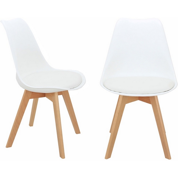 

Комплект из 2-х стульев Bradex Home Eames Bon белый (FR 0023P), Eames Bon FR 0023P