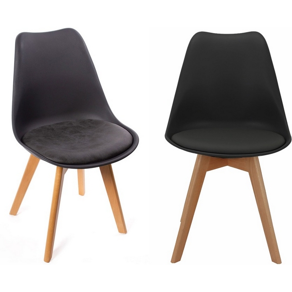 

Комплект из 2-х стульев Bradex Home Eames Bon черный (FR 0024P), Eames Bon FR 0024P