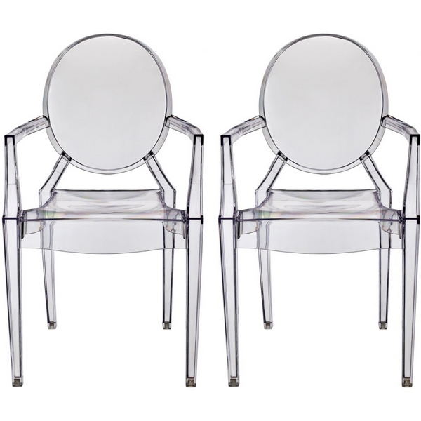 

Комплект из 2-х стульев Bradexhome Louis Ghost прозрачный Bradex Home, FR 0036P
