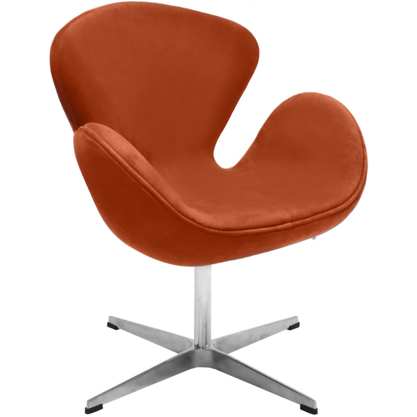 Изображение товара Кресло SWAN STYLE CHAIR терракотовый, искусственная замша Bradex Home FR 0655