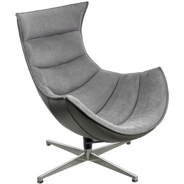 

Кресло Bradexhome LOBSTER CHAIR серый искусственная замша, серый Bradex Home, FR 1050