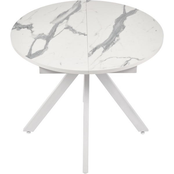 

Стол Bradex Home Rudolf круглый раскладной 90-120x90x75см, белый мрамор, белый (RF 0465), Rudolf RF 0465
