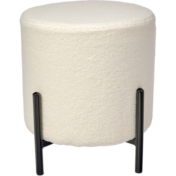 

Стул-пуф Bradex Home Otis белый, искусственный мех (RF 0660), Otis RF 0660