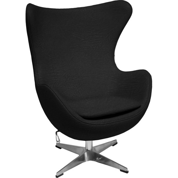 

Кресло Bradex Home EGG CHAIR черный, экокожа (RF 0687), Egg RF 0687