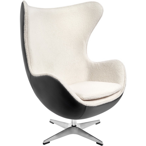 

Кресло Bradex Home EGG STYLE CHAIR черный, экокожа (RF 0696), Egg RF 0696