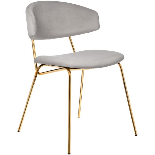 

Стул Elle серый с золотыми ножками RF 0781 Bradex Home (арт.RF 0781), RF 0781
