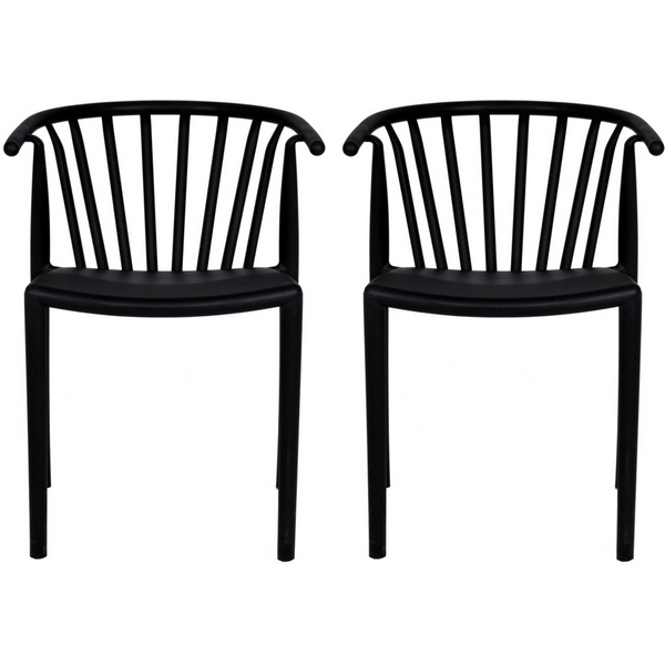 

Комплект из 2-х стульев Bradexhome Venice чёрный, RF 0812P