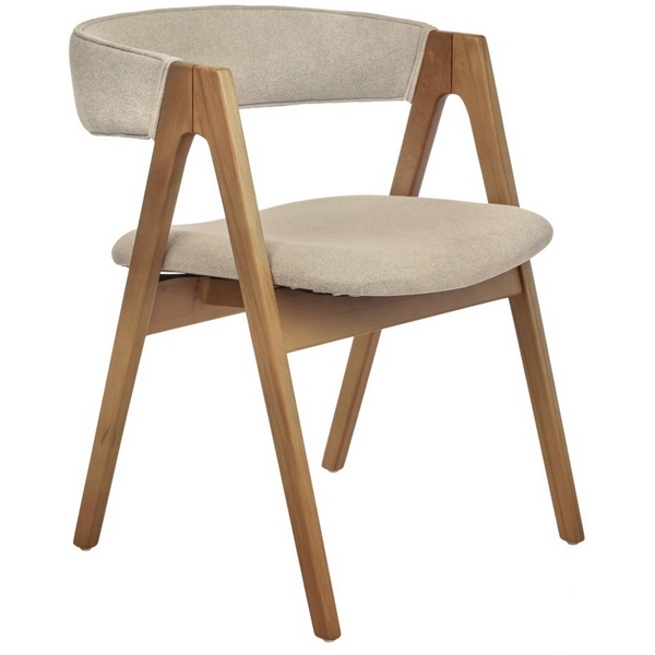 

Стул Alan латте букле с ножками цвета орех Bradex Home арт.RF 0818, Alan RF 0818