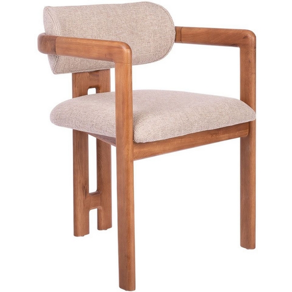 

Стул Rich рогожка латте с ножками цвета орех Bradex Home арт.RF 0858, Rich RF 0858