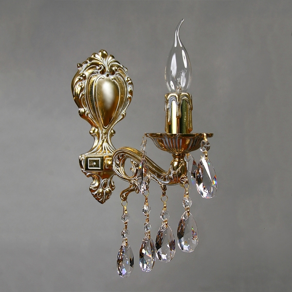 

Бра 2128/1 Tear Ambiente Leon WP Drop подсвечник с подвесками, Бронза, Leon 2128/1 WP Tear Drop