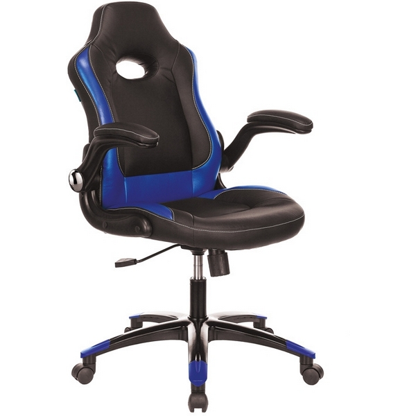

Кресло игровое Zombie VIKING-1N черный/синий эко.кожа крестовина пластик (Zombie), VIKING-1N VIKING-1N/BL-BLUE