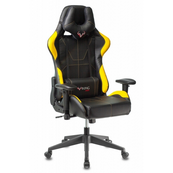 

Кресло игровое Zombie VIKING 5 AERO черный/желтый эко.кожа с подголов. крестовина пластик, VIKING AERO VIKING 5 AERO YELLOW