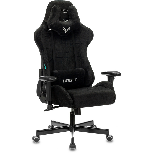 

Кресло игровое Zombie VIKING KNIGHT Fabric черный Light-20 с подголов. крестовина металл, VIKING KNIGHT VIKING KNIGHT LT20