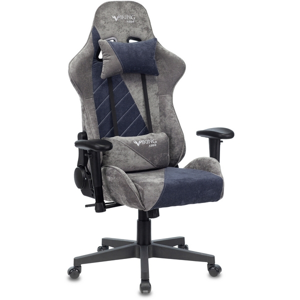 

Кресло игровое Zombie VIKING X Fabric серый/темно-синий с подголов. крестовина пластик, VIKING VIKING X NAVY