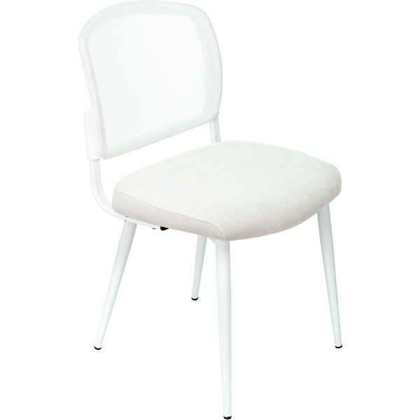 

Стул для кухни Бюрократ KF-8W белый металл белый на ножках (KF-8W/WHITE), KF-8W/WHITE