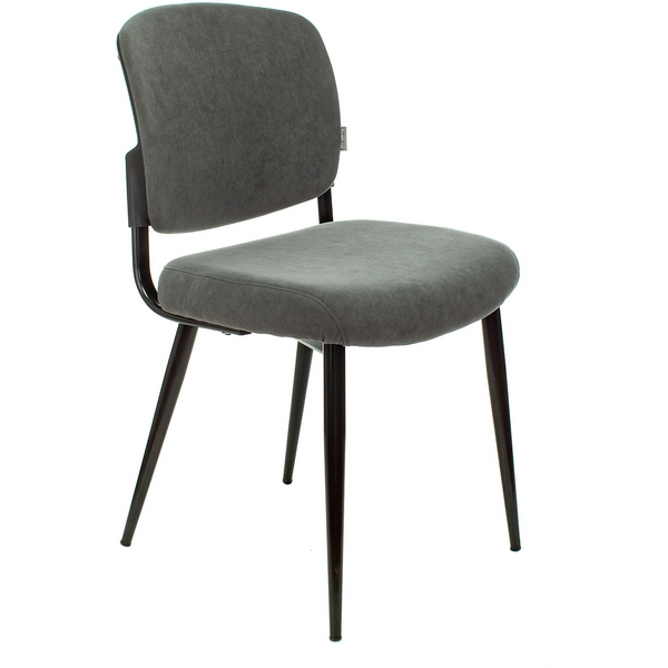 

Стул для кухни Бюрократ KF-8 серый Alfa 44 металл черный на ножках (KF-8/FABRIC/GREY), KF-8/FABRIC/GREY