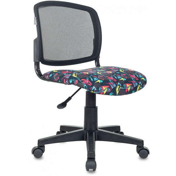 

Кресло детское Бюрократ CH-296NX черный TW-01 сиденье мультиколор геометрия сетка/ткань крестов. пластик, CH-296NX CH-296NX/GEOMETRY