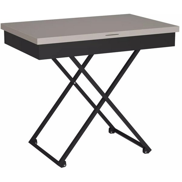 

Стол универсальный трансформируемый Калифорния АНДРЭ Loft ЛДСП фантом/черный 5900681107, 5900681107