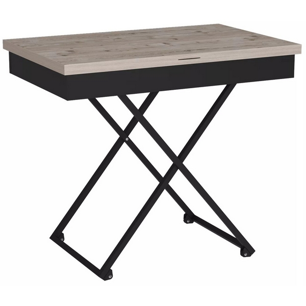 

Стол универсальный трансформируемый Калифорния АНДРЭ Loft ЛДСП винтаж/черный 5900681109, 5900681109