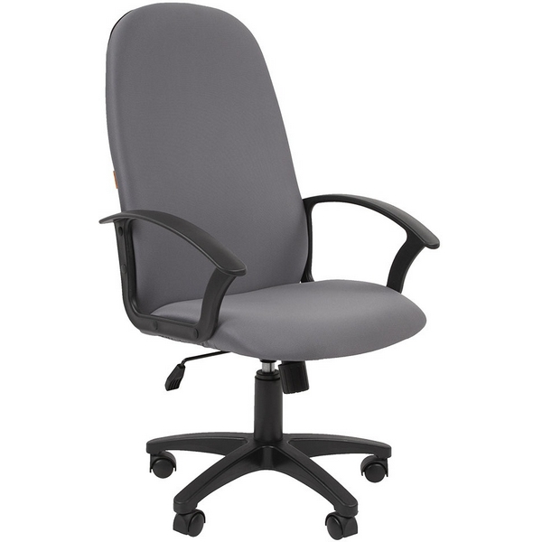 

Стул для офиса руководителя с пластиковой крестовиной CHAIRMAN 289 (пластик,ткань/серый), 289 CHAIRMAN 289