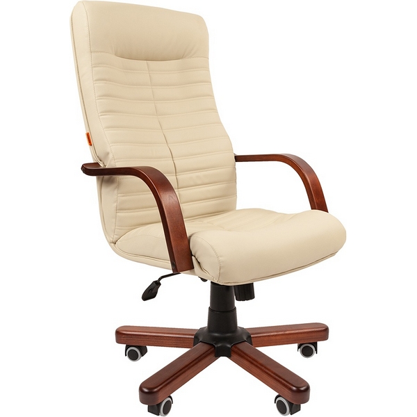 Компьютерное кресло CHAIRMAN 480 N WD (Металл,Дерево,Экокожа/Бежевый)