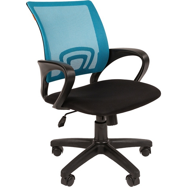 

Компьютерное кресло CHAIRMAN 696 black (Пластик,Ткань,Сетка/Голубой), 696 CHAIRMAN 696 black