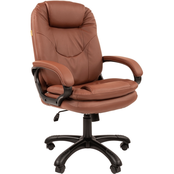 

Кресло офисное на колесиках для руководителя Chairman 668 экопремиум коричневый (черный пластик) CHAIRMAN, CHAIRMAN 668 CHAIRMAN 668