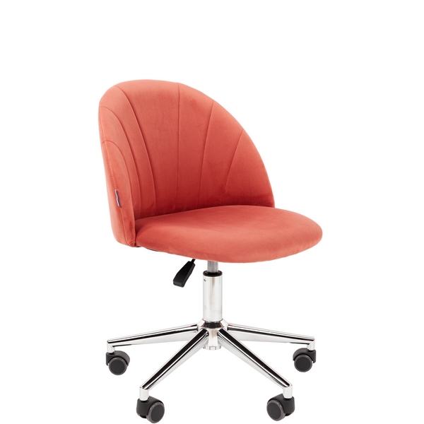 Изображение товара Стул для офиса Chairman Home 117 с тканевой обивкой коралл