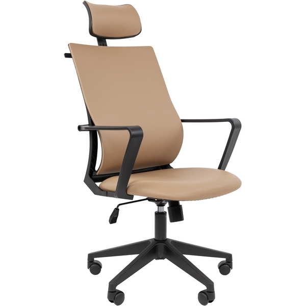 Изображение товара Офисное кресло Chairman 545 из экокожи бежевое для офиса и дома