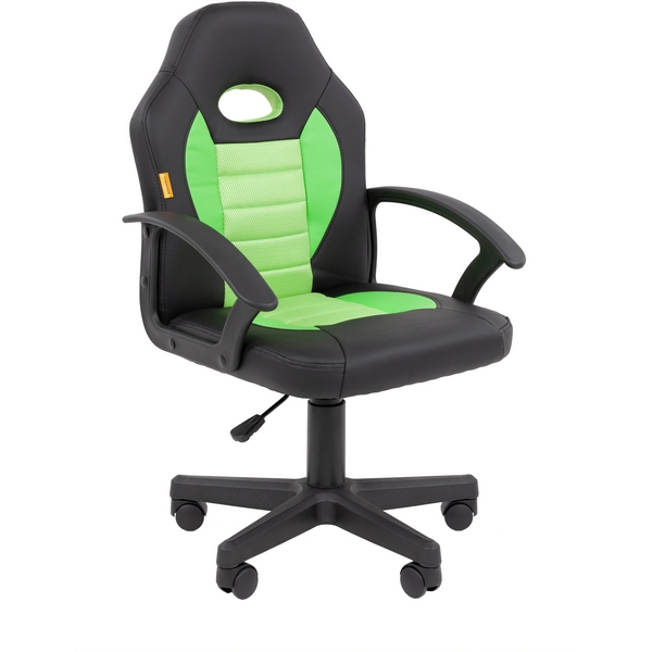 Изображение товара Кресло Chairman Kids 111 Россия экокожа черный/зеленый 7202592 Изображение товара Кресло Chairman Kids 111 Россия экокожа черный/зеленый 7202592