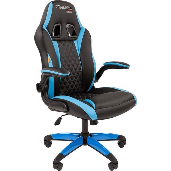 

Игровые кресла CHAIRMAN GAME 15 (Пластик,Экокожа/Черный,Голубой), GAME 15 CHAIRMAN GAME 15