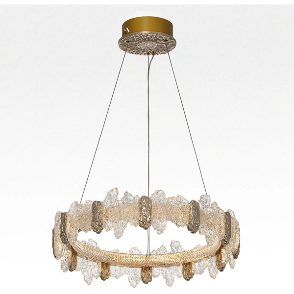 

Подвесная люстра светодиодная с пультом Citilux Lava CL250162 (кольцо), Золото, Lava CL250162