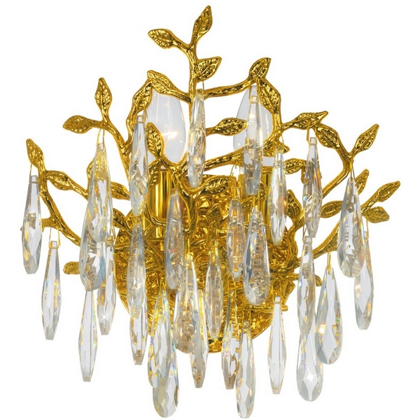 

Бра Citilux Ritz CL310022 форма ветки с подвесками, Золото, Ritz CL310022