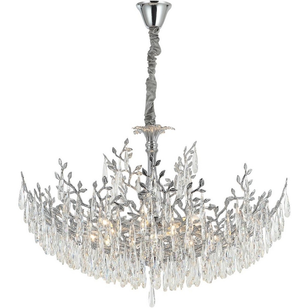 

Подвесная люстра хрусталь Citilux Ritz CL310081, Хром, Ritz CL310081