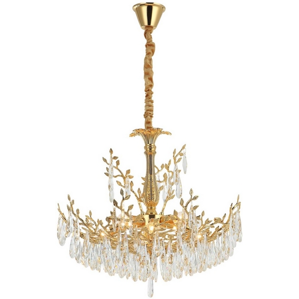 

Подвесная люстра хрусталь Citilux Ritz CL310082, Золото, Ritz CL310082