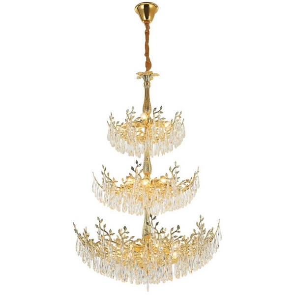 

Подвесная люстра хрусталь Citilux Ritz CL310262, Золото, Ritz CL310262