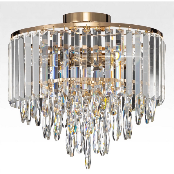 

Потолочная люстра каскадная хрустальная Citilux Leonna CL320162, Прозрачный, Leonna CL320162