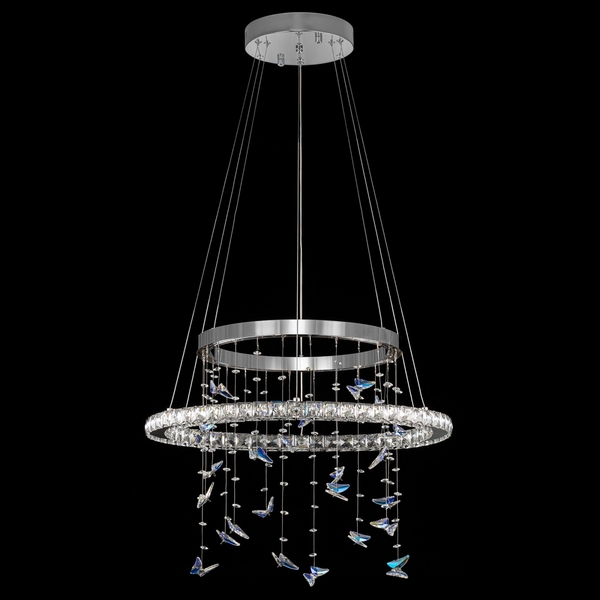 

Подвесная люстра с пультом с бабочками Citilux Etera CL322060 с подвесками, Прозрачный, Etera CL322060