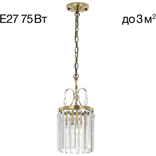 

Подвесной хрустальный светильник Citilux Инга CL335113, Прозрачный, Инга CL335113