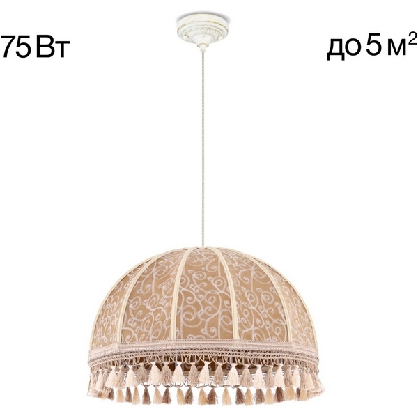 

Подвесной светильник бахрома Citilux Базель CL407025, Бежевый, Базель CL407025