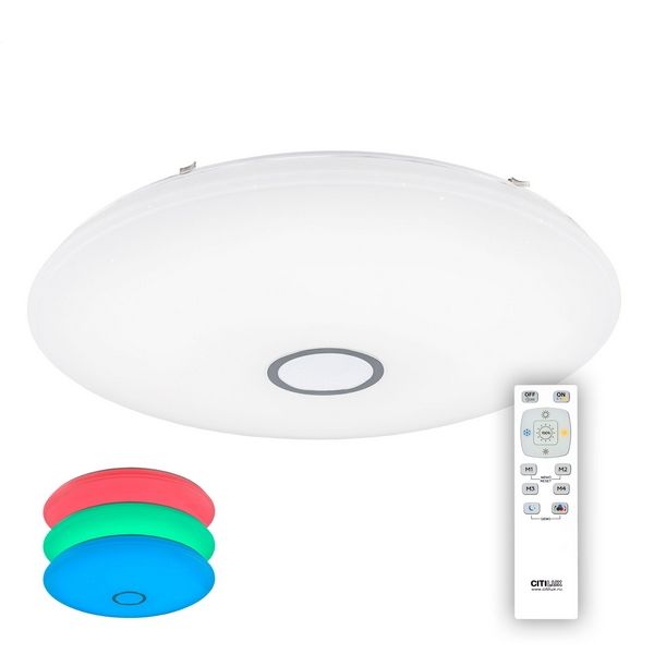 

Настенно-потолочный светильник СтарЛайт LED с пультом CL703140RGB (Citilux), Белый, СтарЛайт CL703140RGB